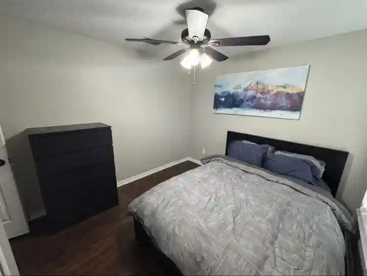 Furnished bedroom w/ bathroom