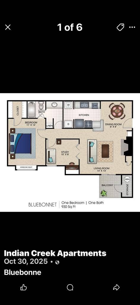 1520.00 Carrollton apt for 975.00