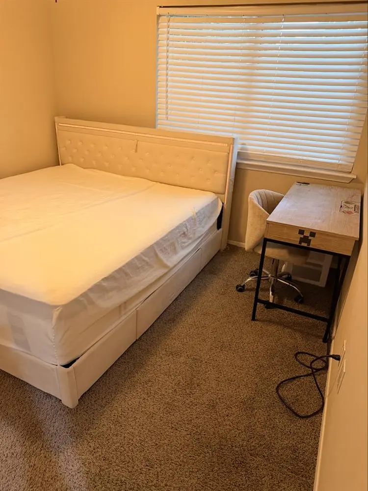 A furnished room ready for rent