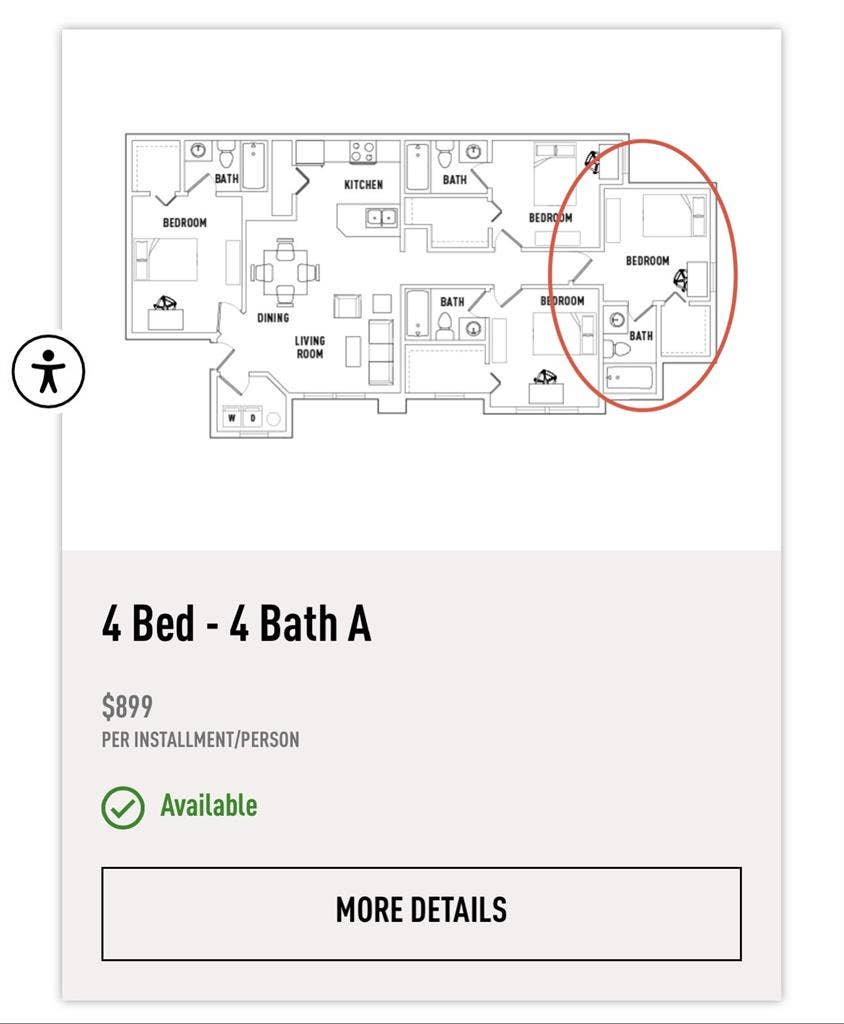 Private Bedroom Bathroom in a 4x4