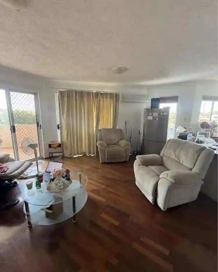 Furnished bedroom in an apartment
