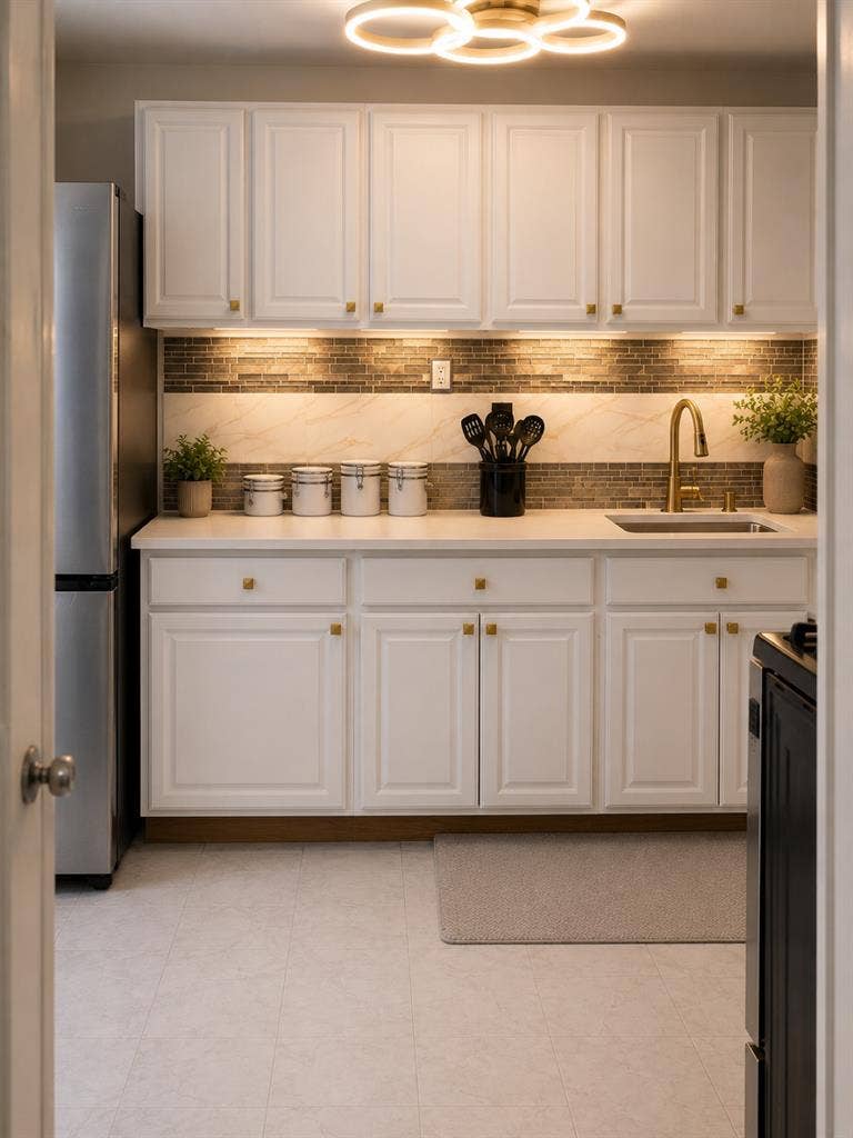 Cozy room with attached bathroom
