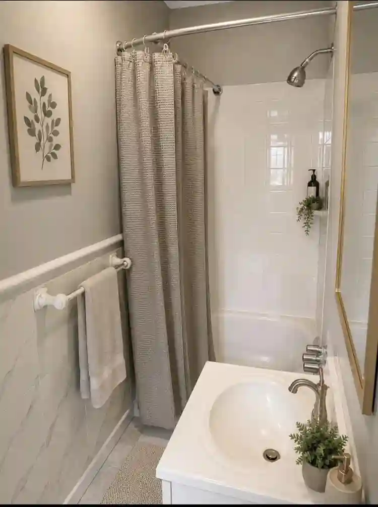 Cozy room with attached bathroom
