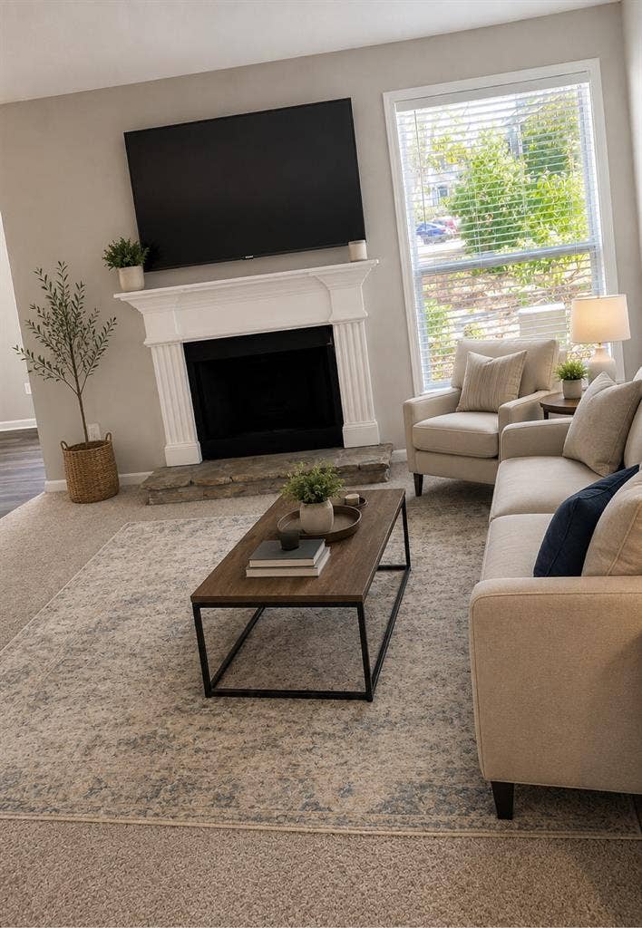 1 bedroom semi furnished