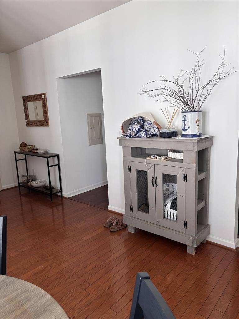 Bedroom with shared bathroom