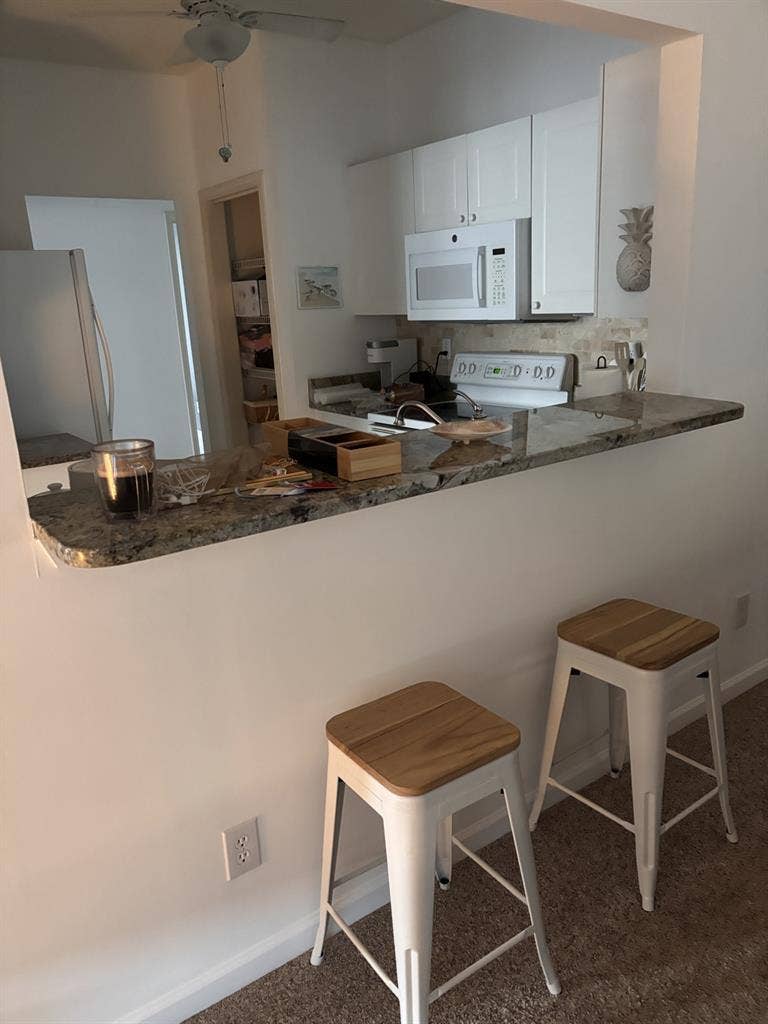 Bedroom with shared bathroom