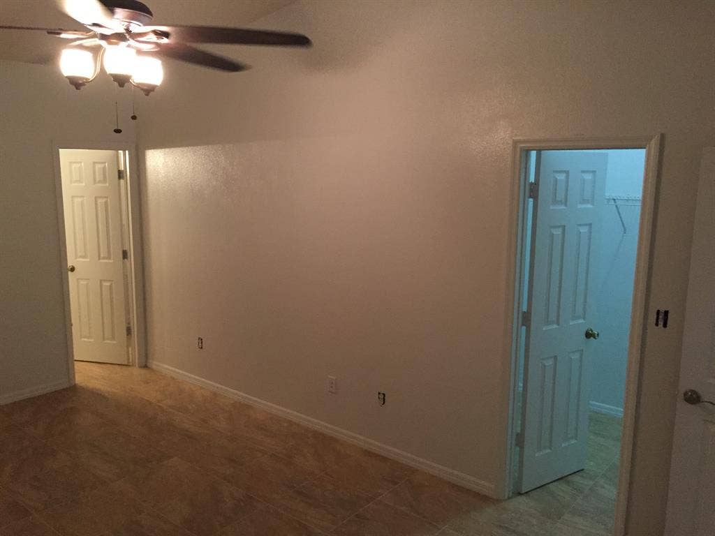 Master bedroom in large home