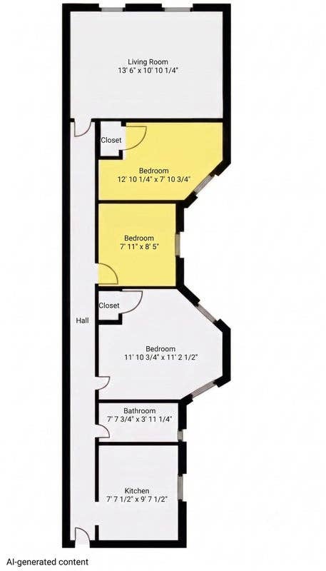 Two rooms for one person