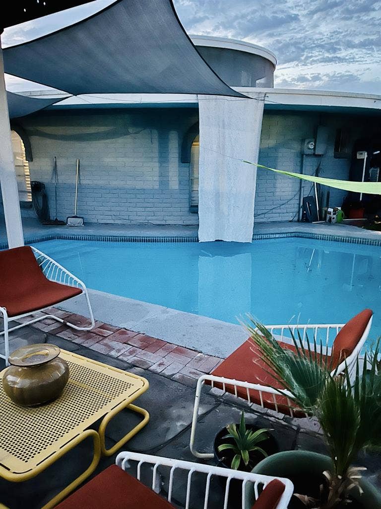 Unique home with a pool