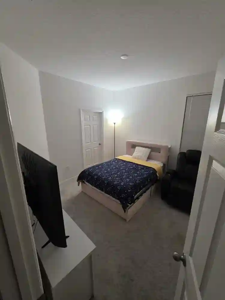 Fully furnished room for ren.