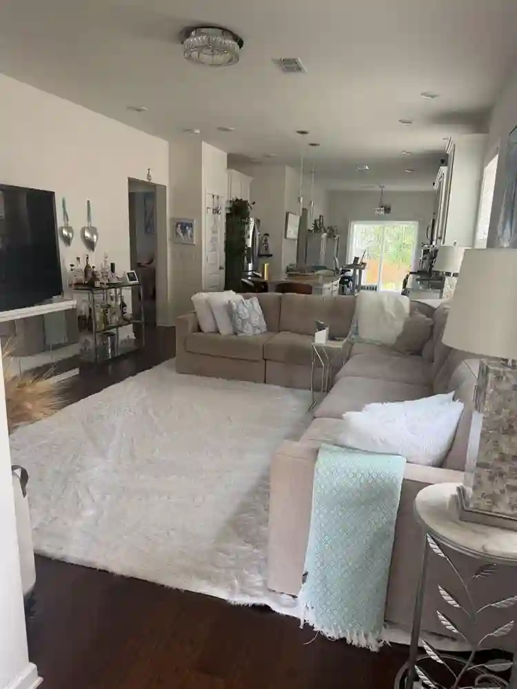 Comfy room in clean, quiet house.