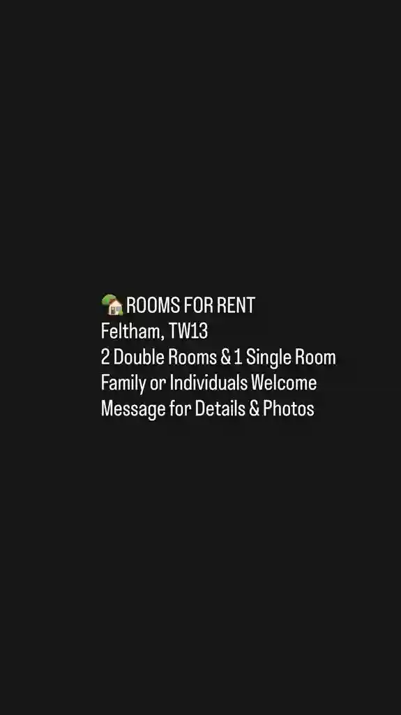 2 Double rooms & 1 single room TW13