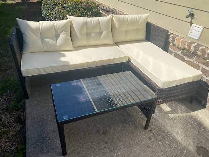 Small Room, Outdoor Sofa & Bistro