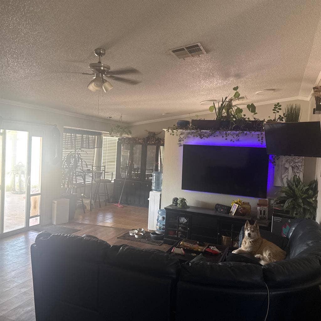 Corner room in a cozy house