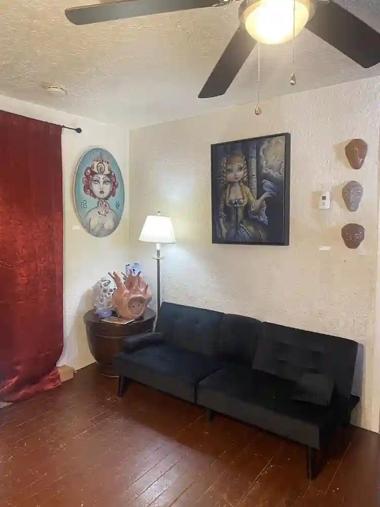 Artistic casita near the Railyard