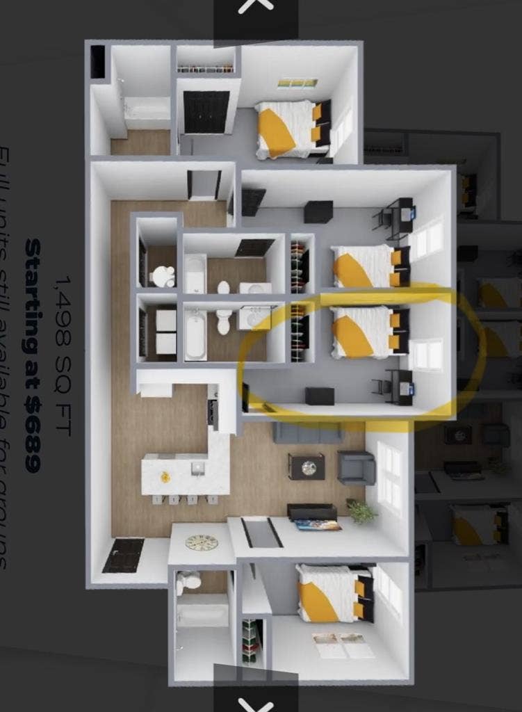 Altitude Apartment 1r00m lease open