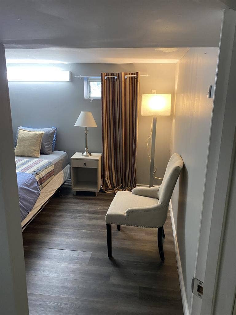 FURNISHED ONE BASEMENT BEDROOM,