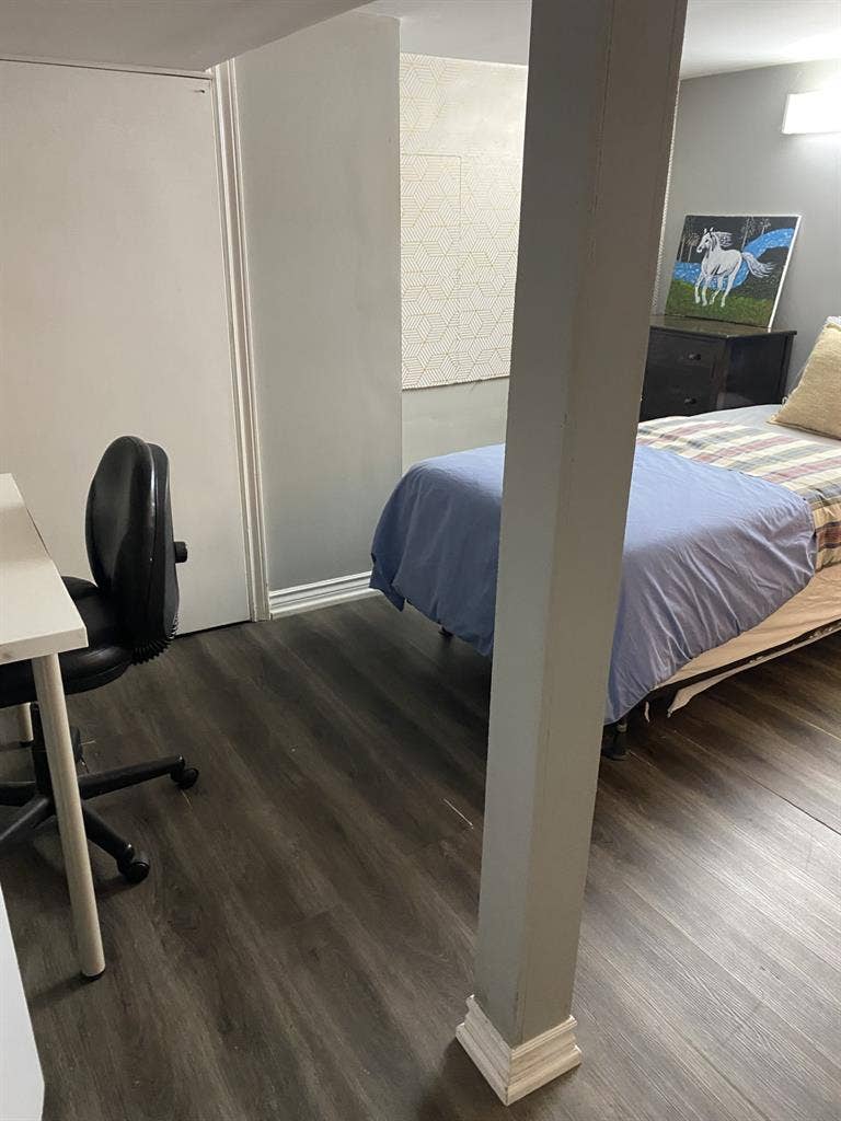FURNISHED ONE BASEMENT BEDROOM,