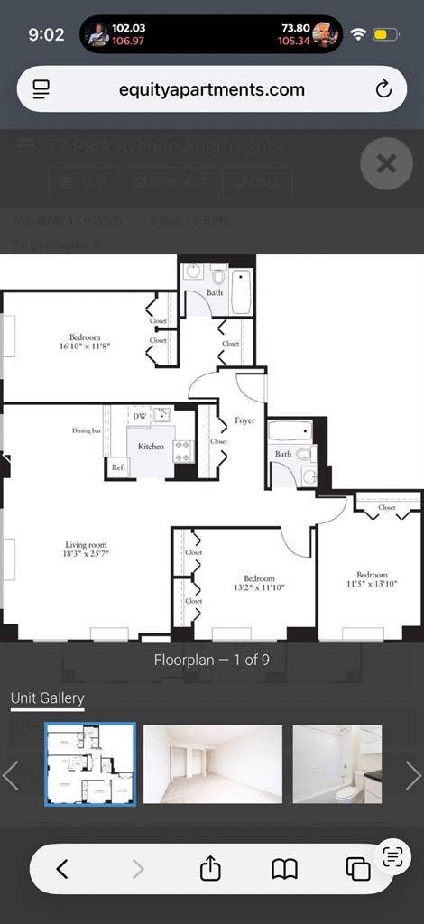 BR available, huge Patio, near Path
