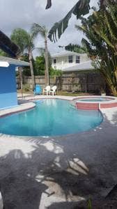 Large master with pool, near beach