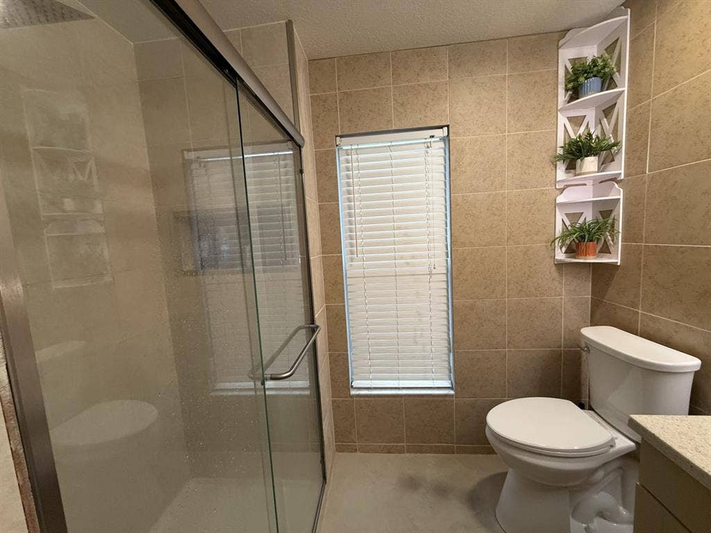Room with a shared bathroom.