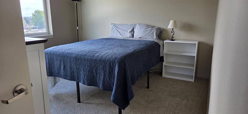 Bedroom in a large, top-floor apt.