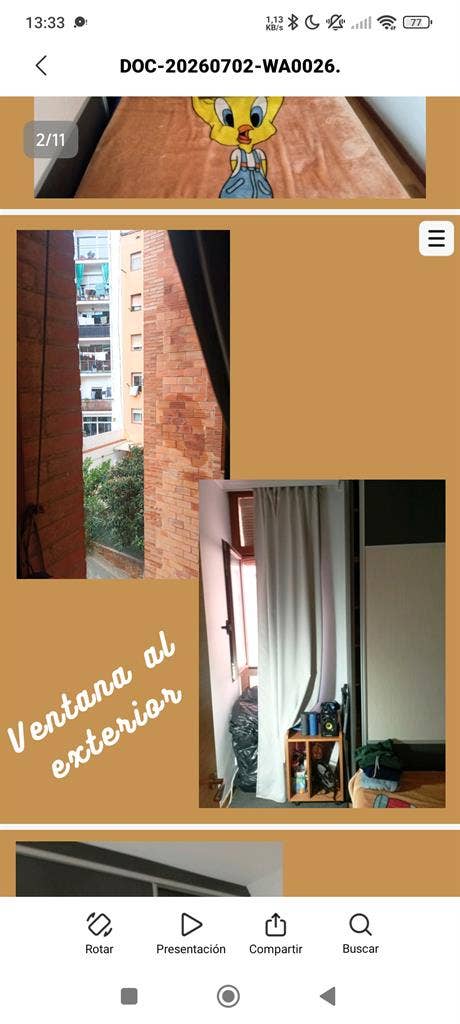 Habitacion con cama doble