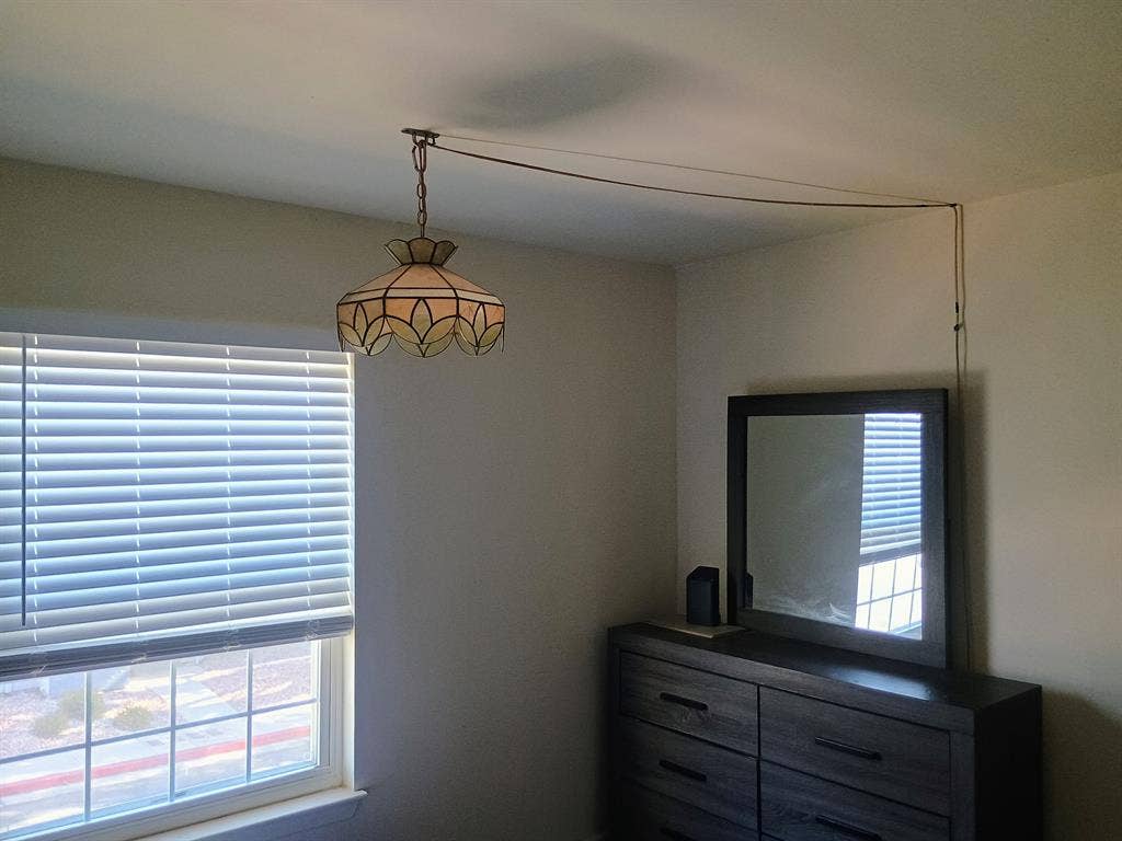 Bedroom furnished, private bathroom