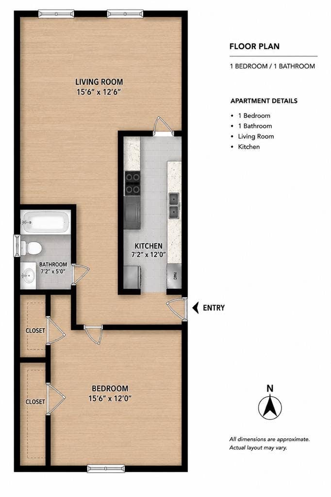 🏡 Modern 1BR Apartment for Rent
