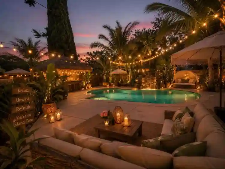 Home with apool Hawaii vibes retret
