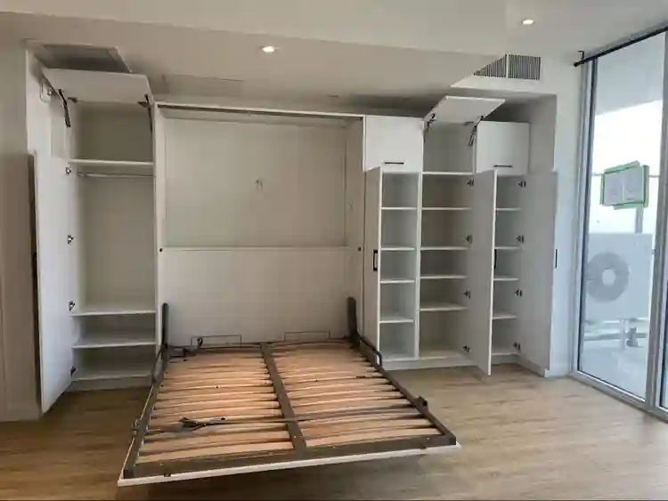 A spacious studio apartment