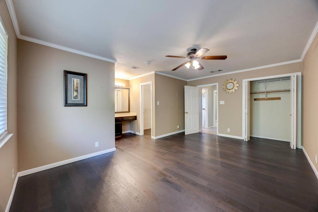 Regular and master rooms in a house