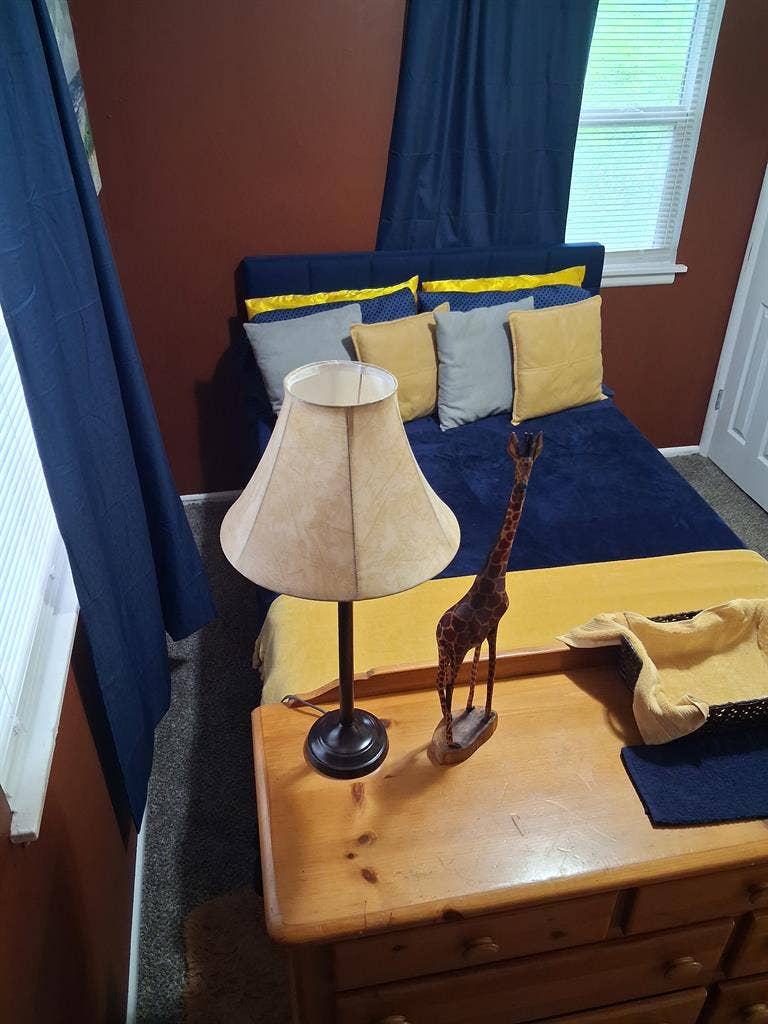 A Cozy Room with Queen Sized Bed