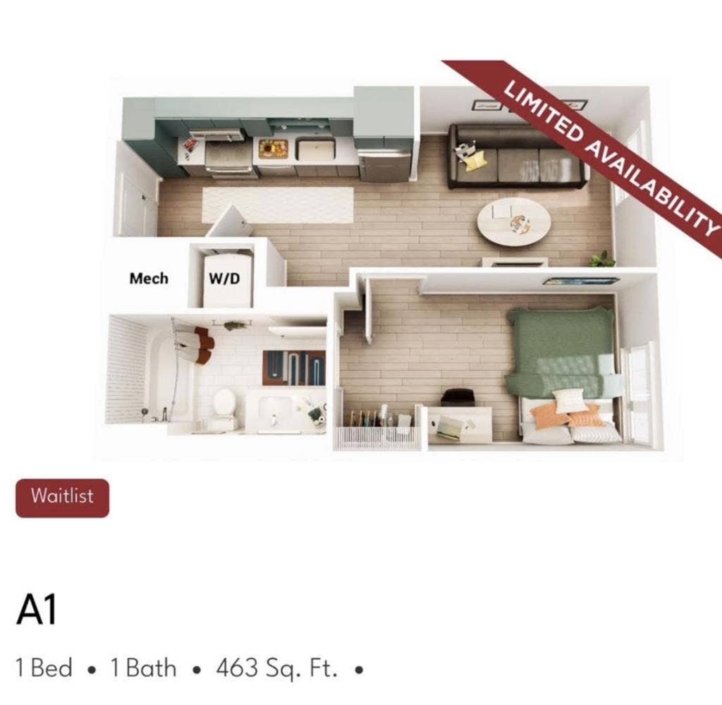 1 bedroom apt in the heart of CP