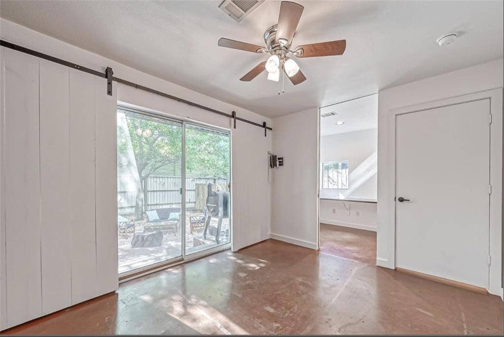 Room, private bathroom, and study