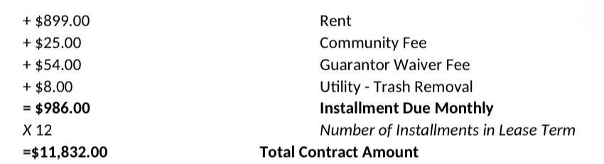 Looking to relet my lease 2 someone