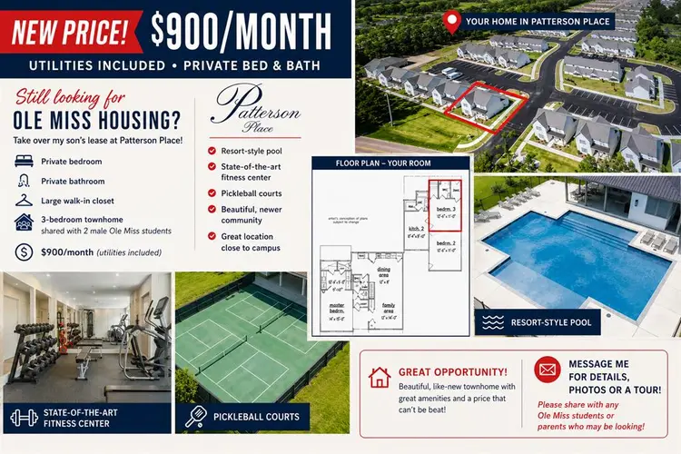 Price Reduced! ISO Male to Sublet!