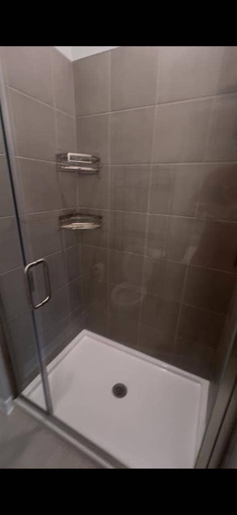 bedroom and private bathroom