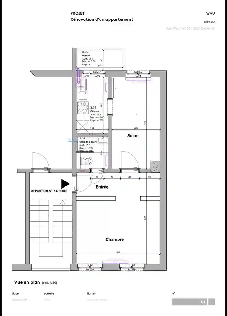 1 bedroom appartment