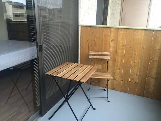 Fully furnished bedroom & bathroom