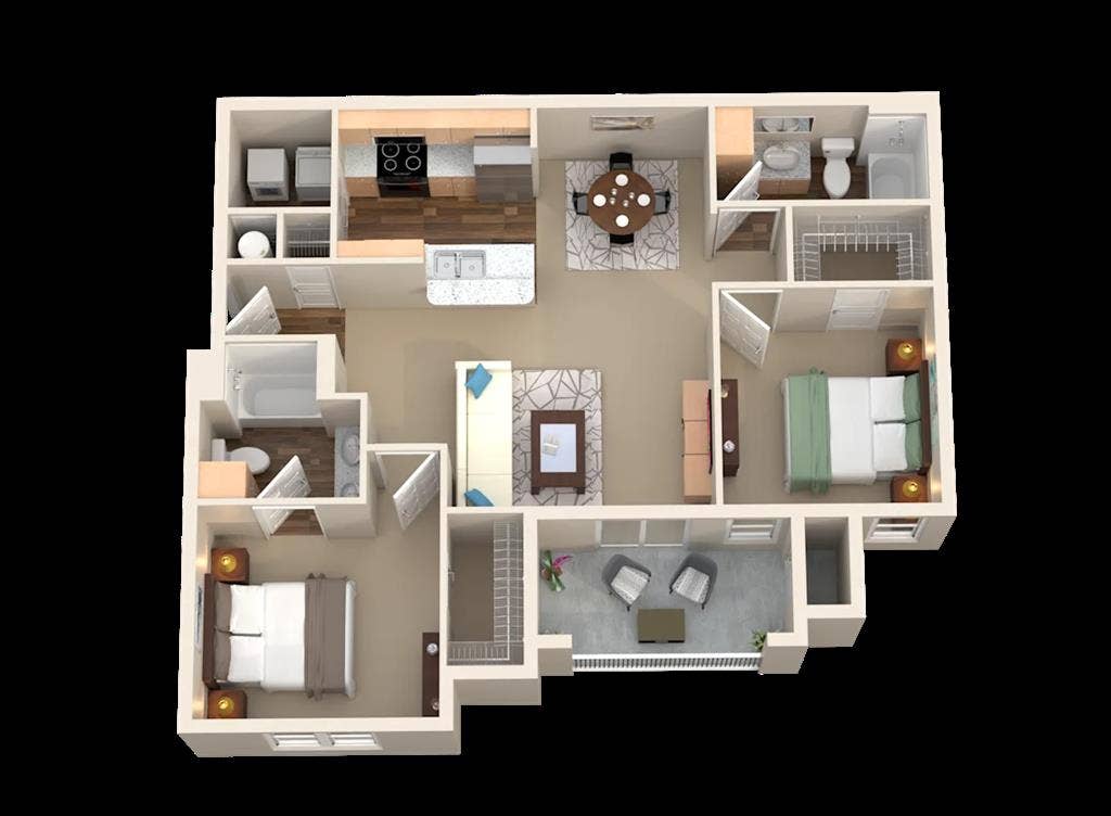 2b2b apartment in 70508 area