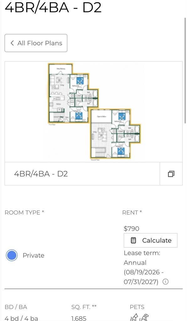 Domain at Waco: Private Bed/Bath 