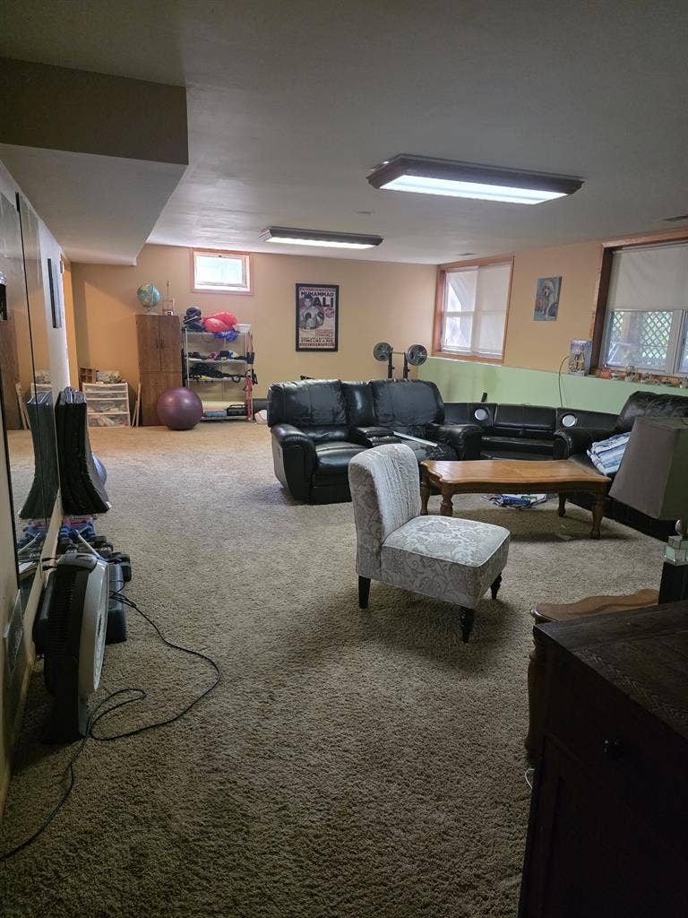 Private bed/bath and living room
