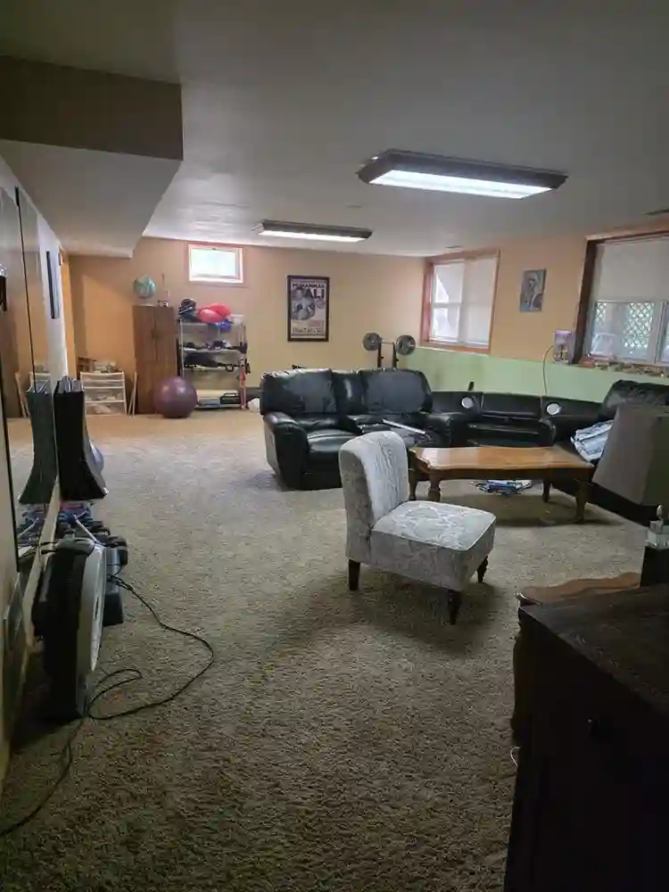 Private bed/bath and living room
