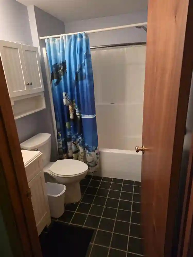 Private bed/bath and living room