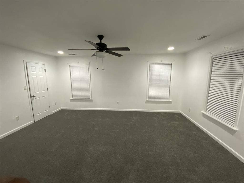 One bedroom with shared bathroom