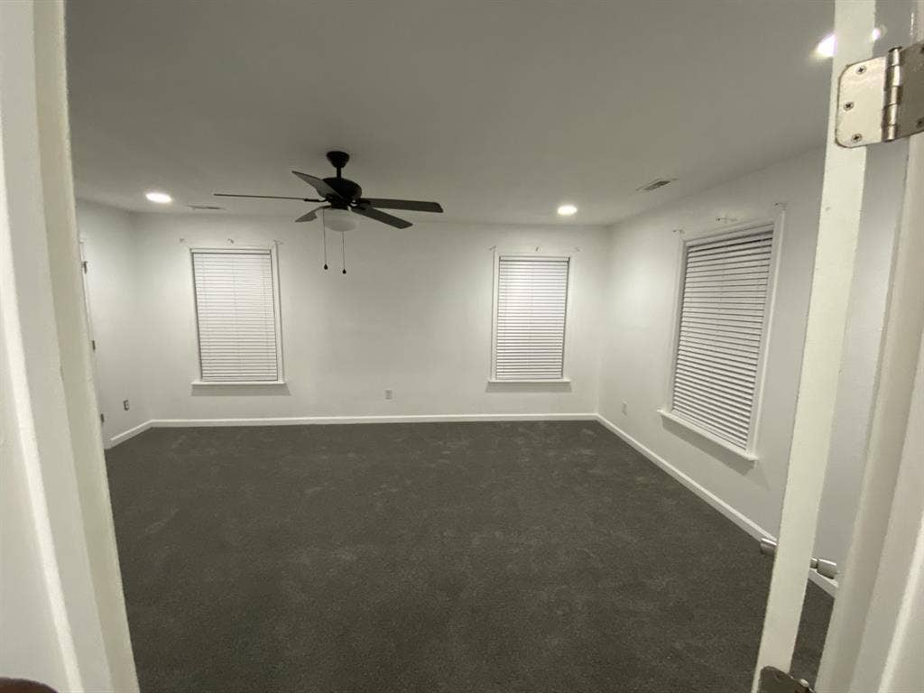 One bedroom with shared bathroom
