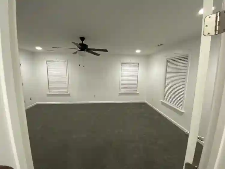 One bedroom with shared bathroom