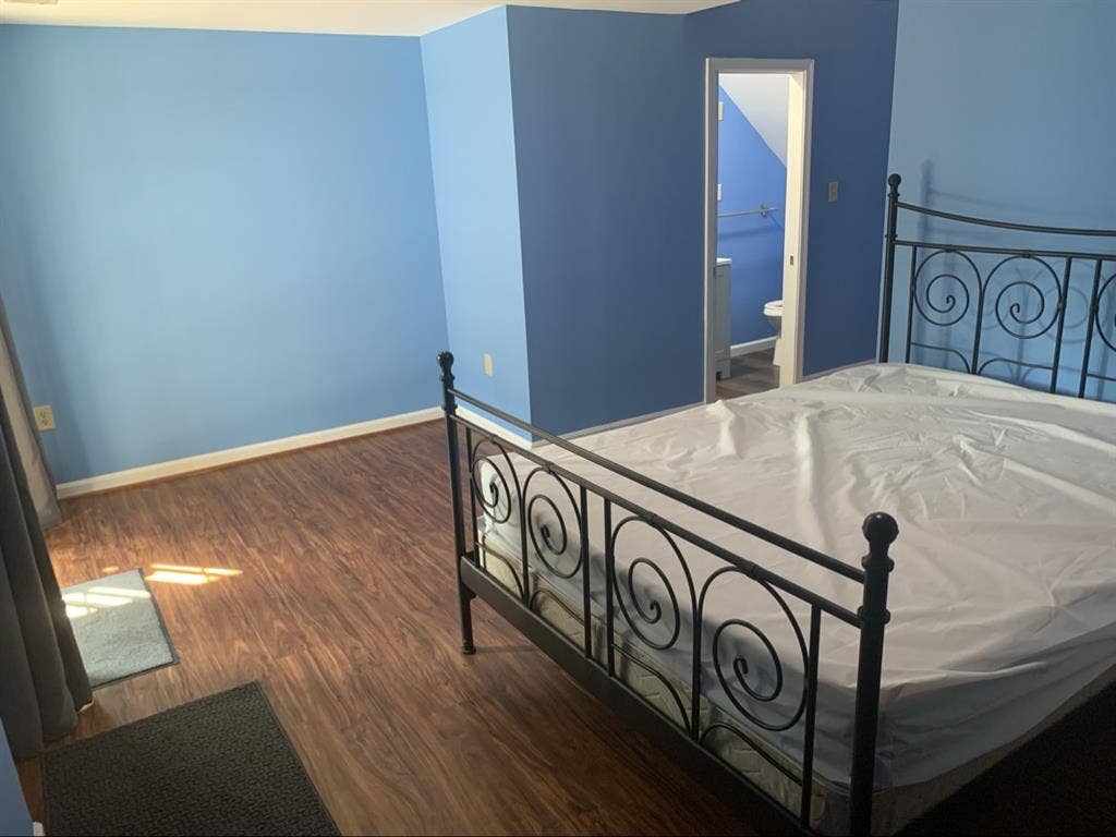 Basement Room with Backyard