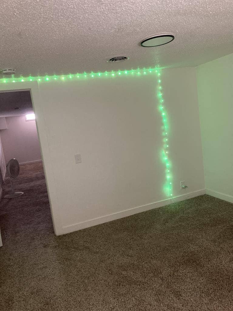 basement living room, room and bath